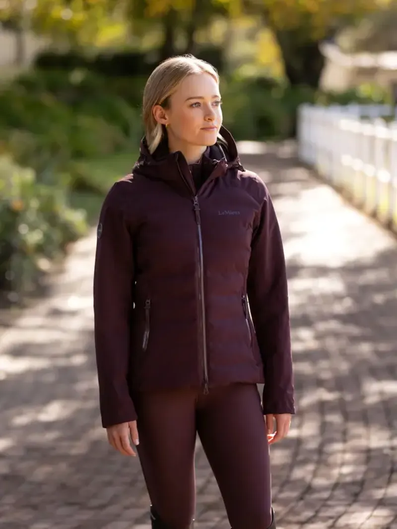 LeMieux Brooke Waterproof Hybrid Jacket Damson-2