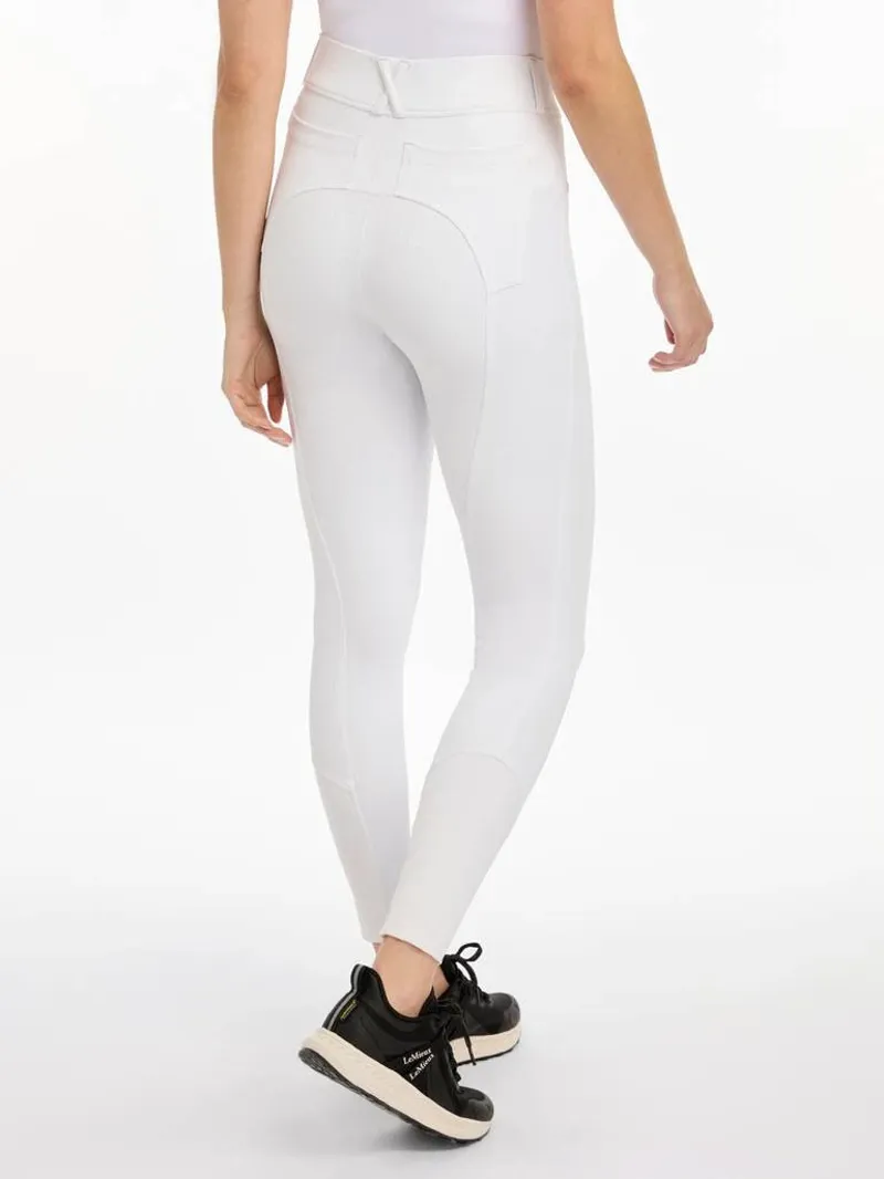 LeMieux Demi Pull On Breggings White-1
