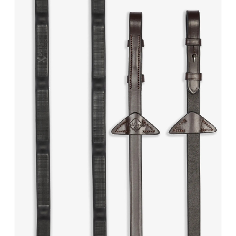 Lemieux Ergo Grip Rubber Reins Havana