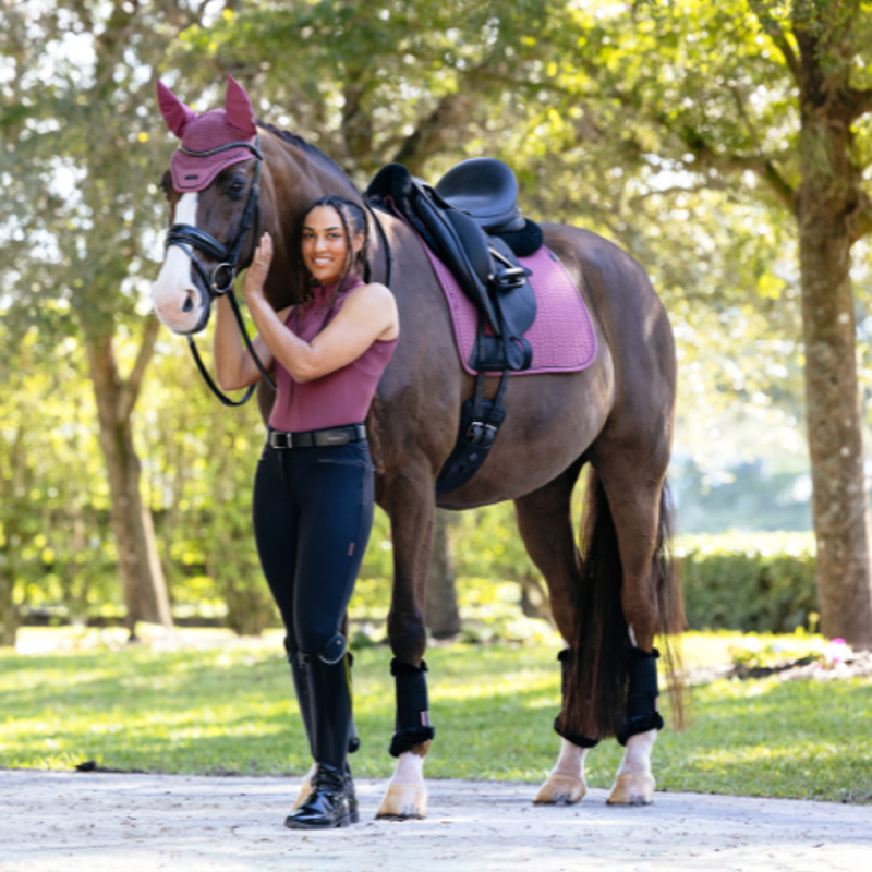 LeMieux Essence Dressage Square Rosewood-1