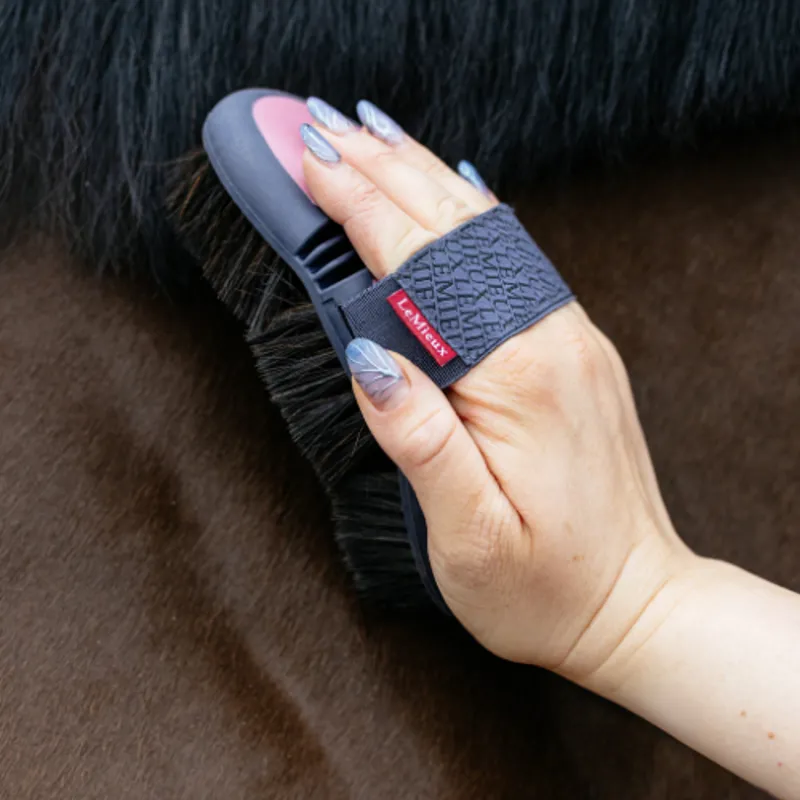 LeMieux Flexi Horse Hair Body Brush Peony-1