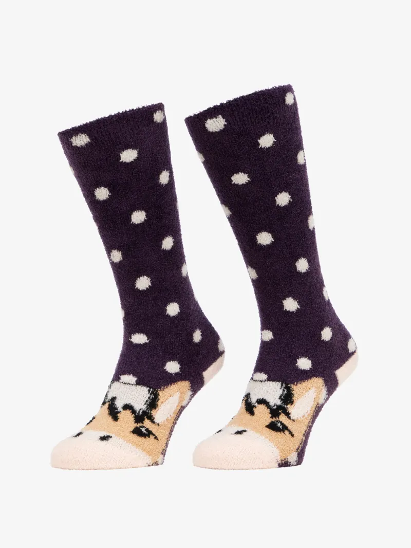 LeMieux Fluffy Fluffy Character Socks Fjord Juniper