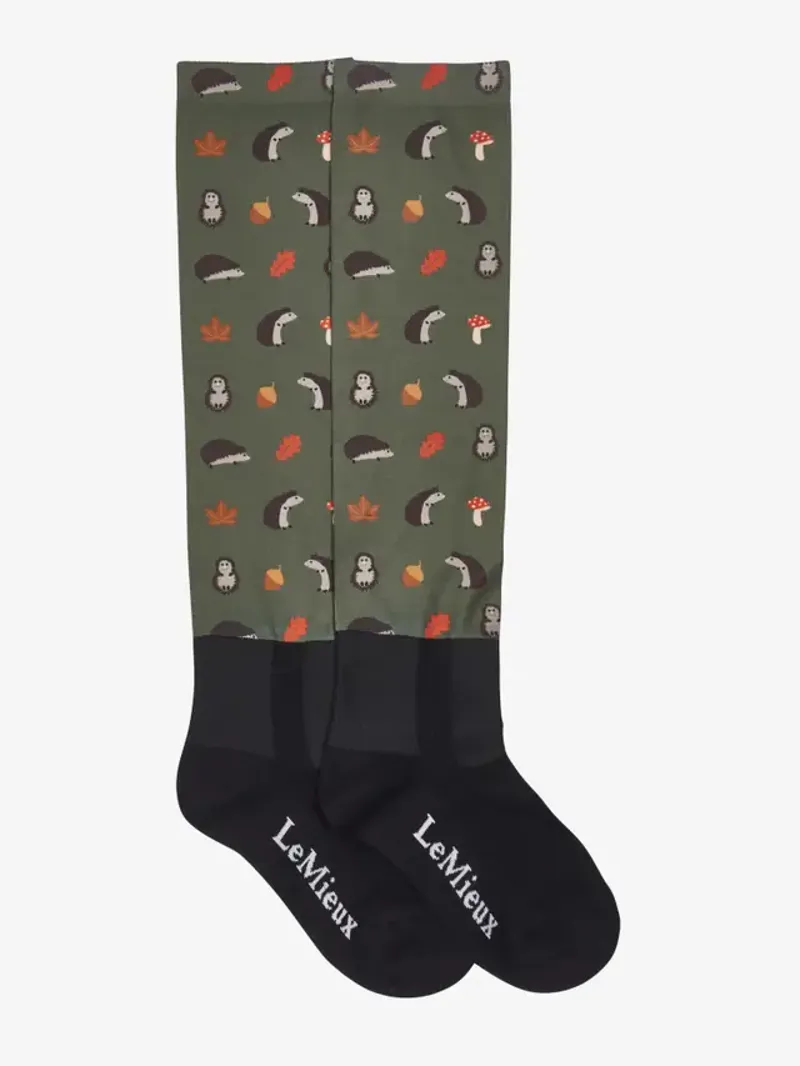 LeMieux Footsie Socks Hedgehogs Rosemary-1