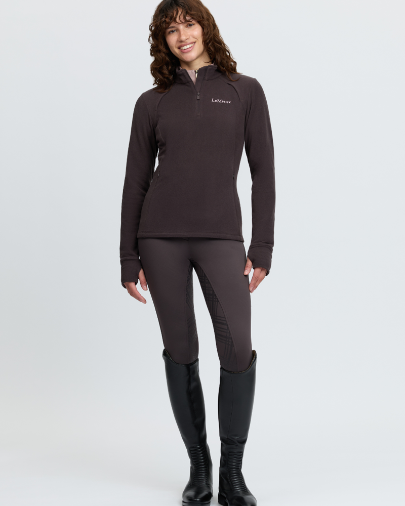 LeMieux Frances Quarter Zip Fleece Cocoa