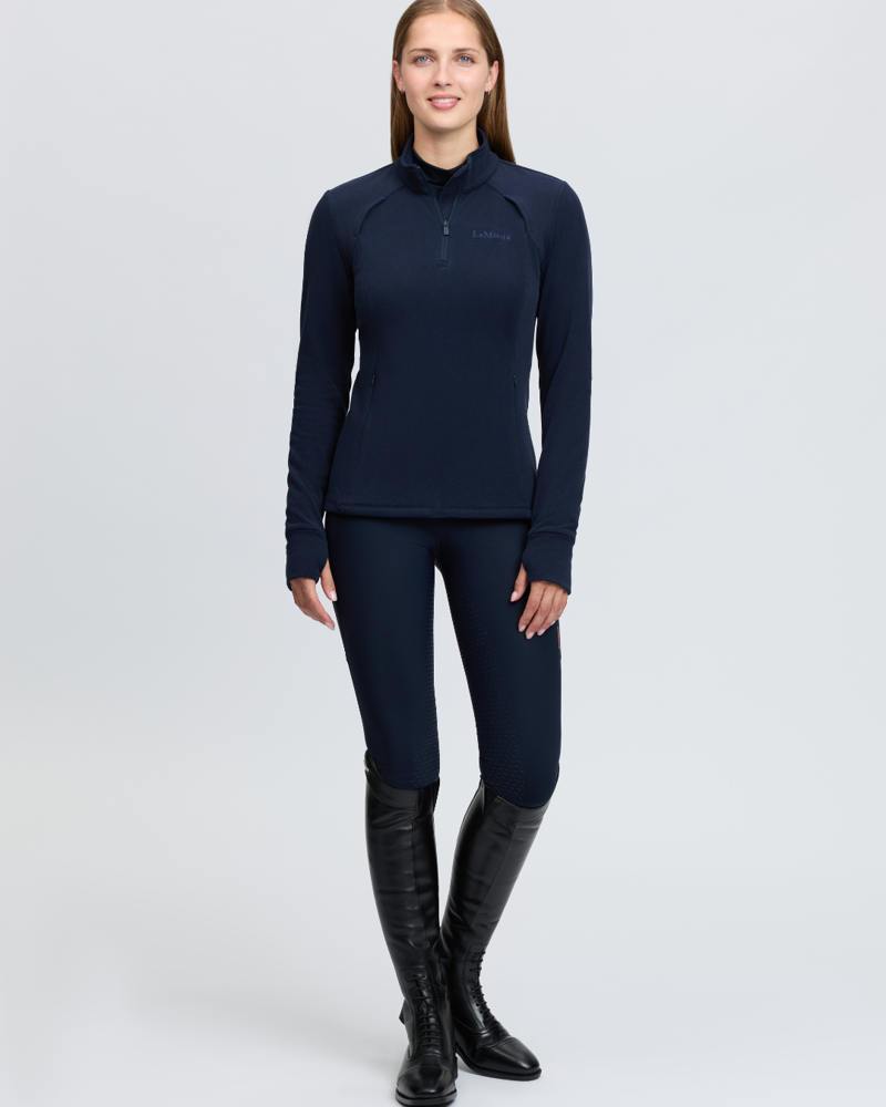 LeMieux Frances Quarter Zip Fleece Navy-1