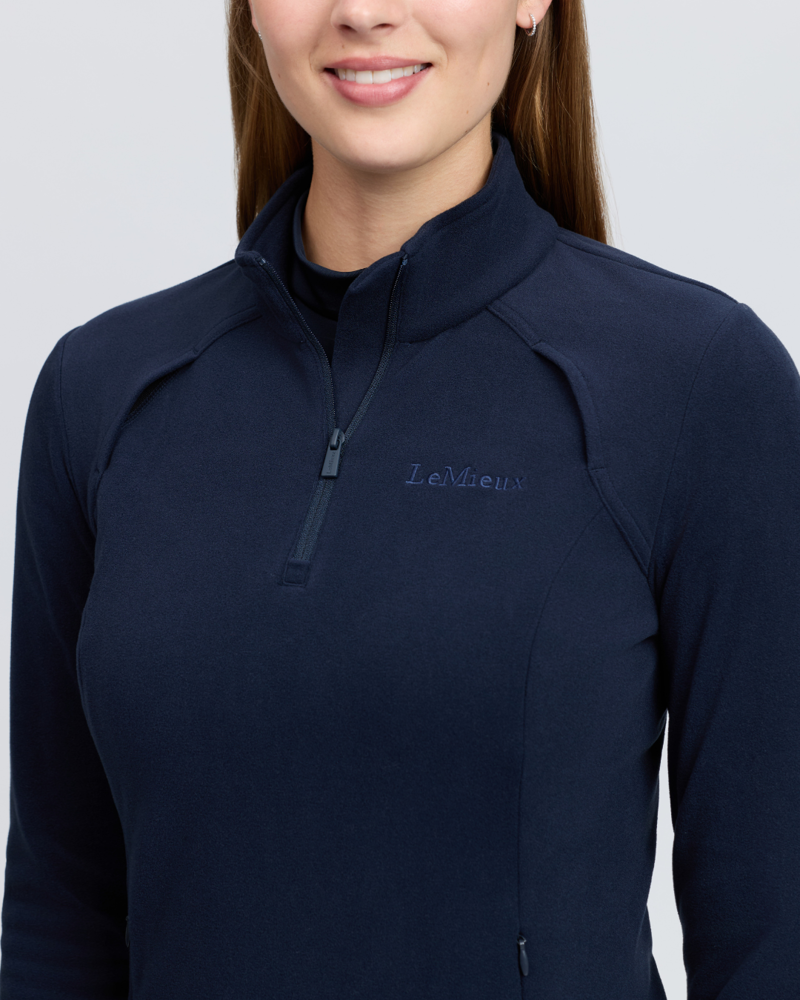 LeMieux Frances Quarter Zip Fleece Navy-2