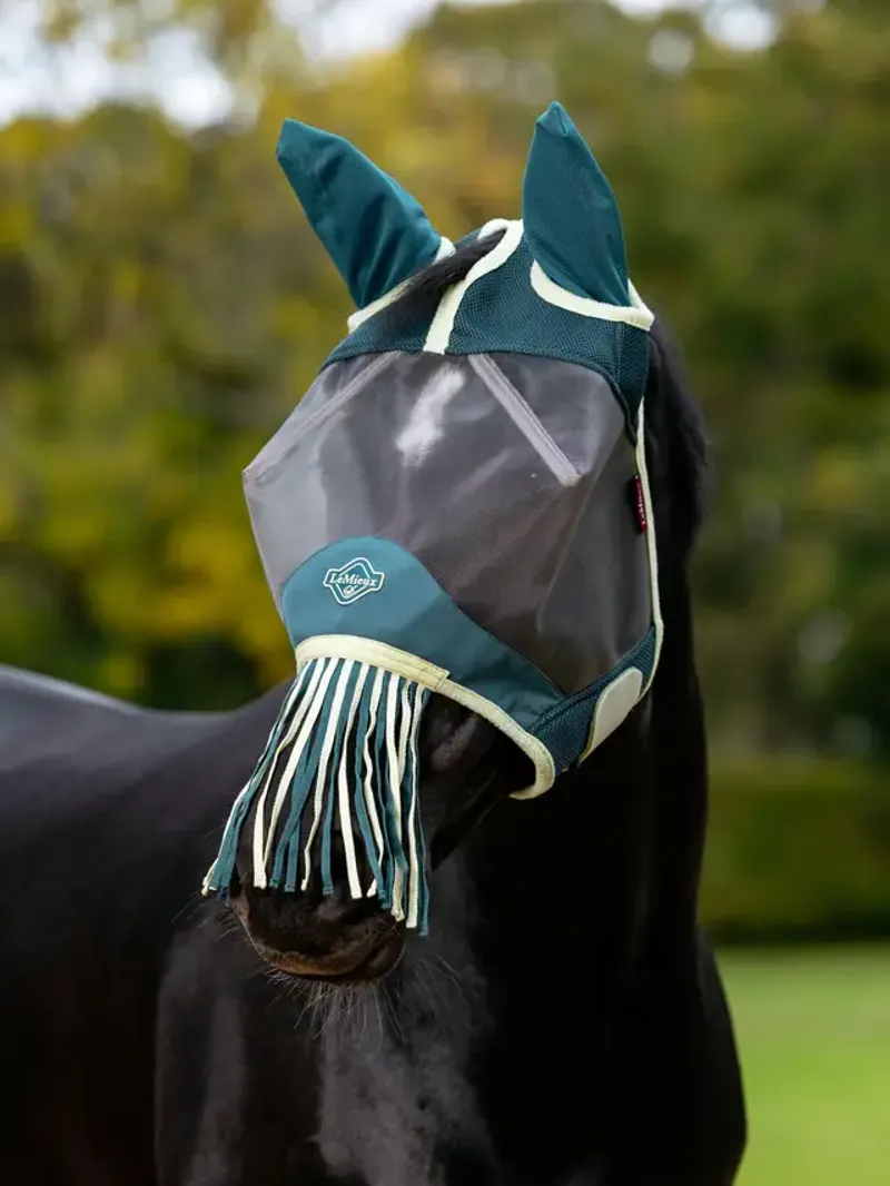 LeMieux Fringe Fly Mask Jungle-1