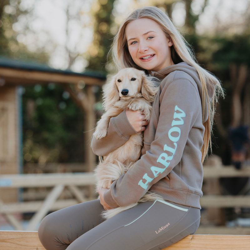 LeMieux Harlow Young Rider Hoodie Walnut-1