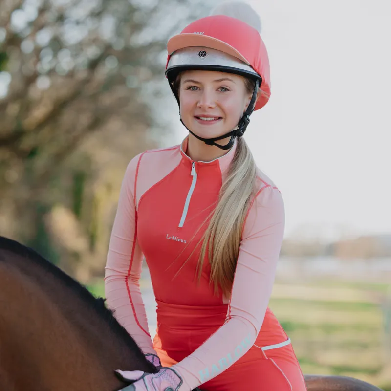 LeMieux Harlow Young Rider Long Sleeve Base Layer Dusty Coral