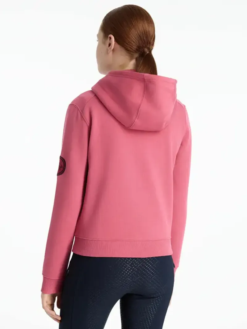 LeMieux Hettie 1/2 Zip Hoodie Cranberry-1