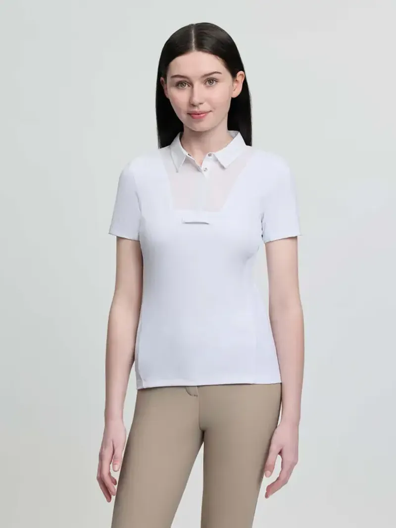 LeMieux Junior Short Sleeve Primrose Show Shirt White