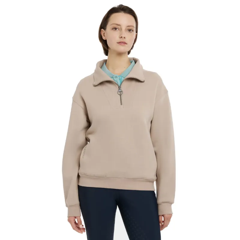 LeMieux Keira Quarter Neck Sweat Almond