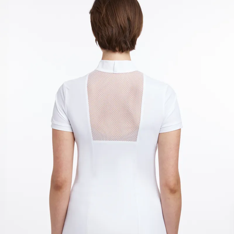 LeMieux Ladies Camille Short Sleeve Show Shirt White-2