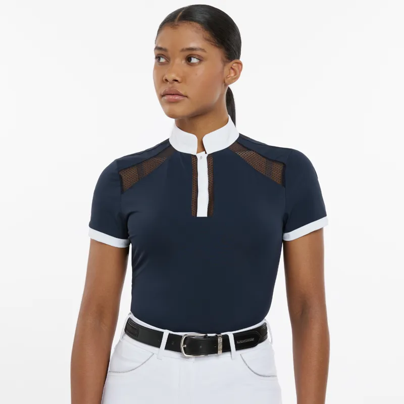 LeMieux Ladies Camille Short Sleeve Show Shirt Navy