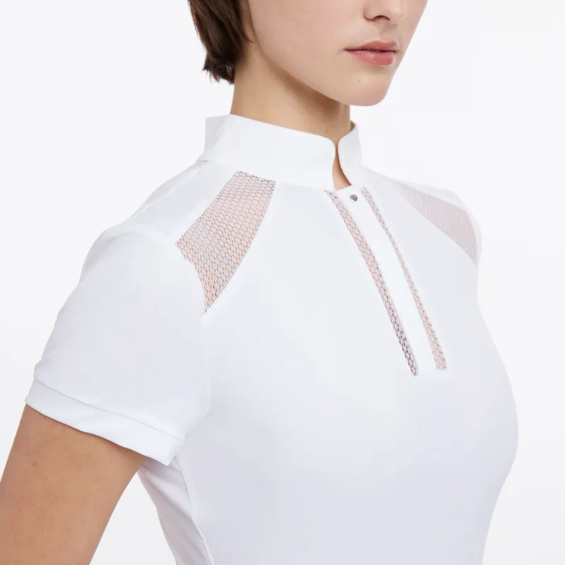 LeMieux Ladies Camille Short Sleeve Show Shirt White