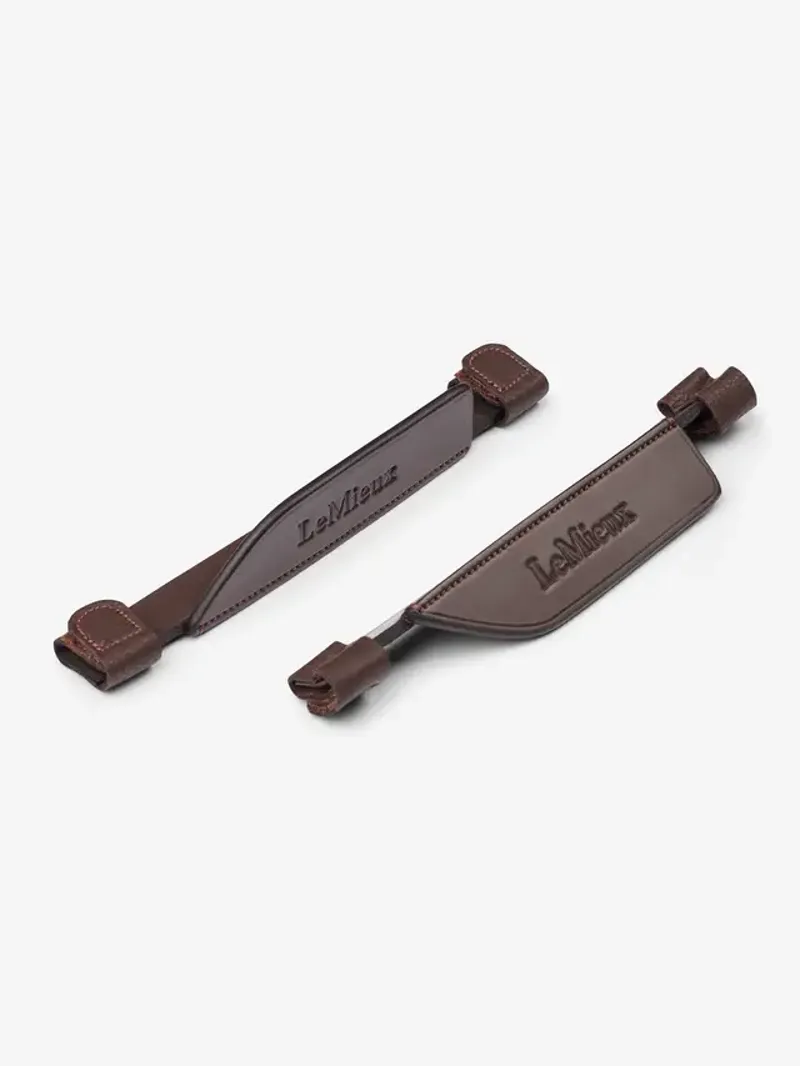 LeMieux Leather Bridle Blinkers Havanna