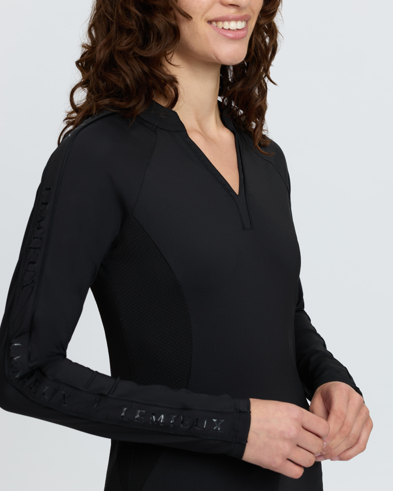 LeMieux Lisa Long Sleeve Base Layer Black-2