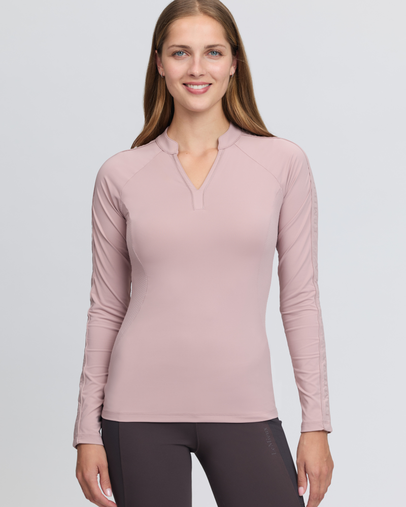 LeMieux Lisa Long Sleeve Base Layer Wild Rose-1