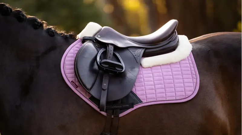 LeMieux Merino+ Suede Close Contact Square Fondant-1