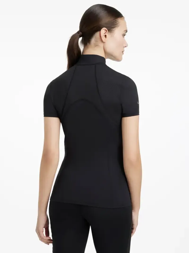 LeMieux Mia Mesh Short Sleeve Base Layer Black-1