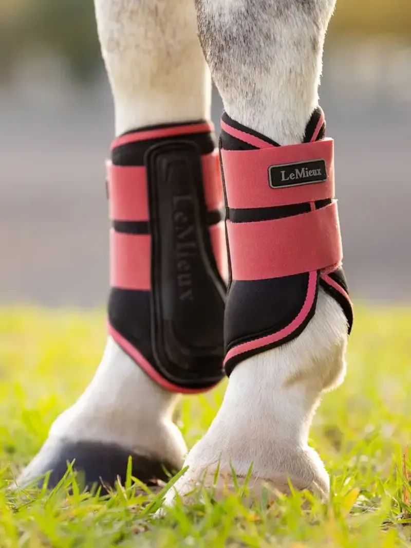 LeMieux Mini Grafter Brushing Boots Cranberry-1