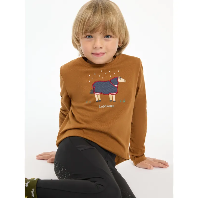 LeMieux Mini Jessie Long Sleeve Top Ginger