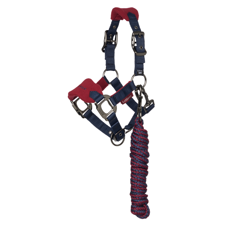 LeMieux Mini Vogue Headcollar And Leadrope Burgundy