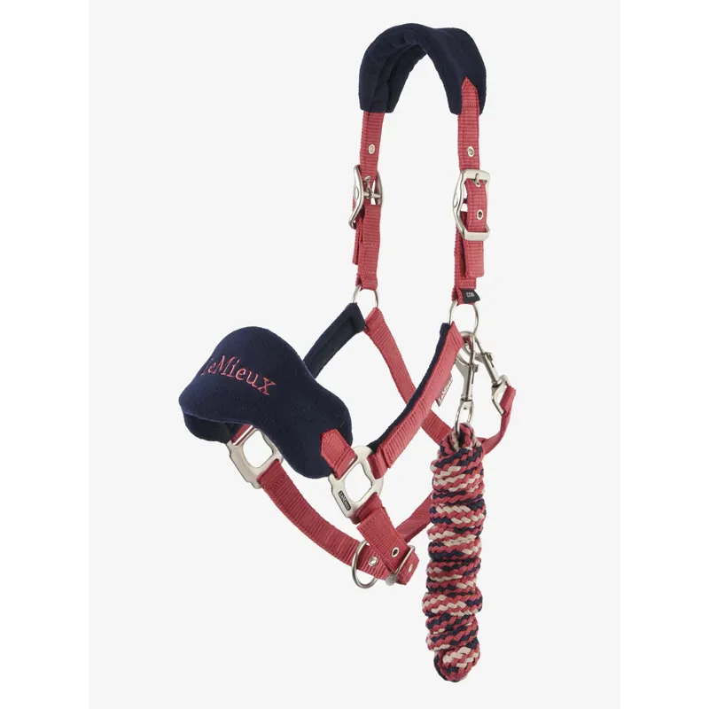 LeMieux Mini Vogue Headcollar and Leadrope Cranberry