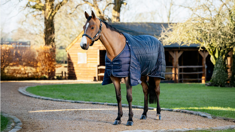 LeMieux Rug Liner 100g New Trim Navy-1