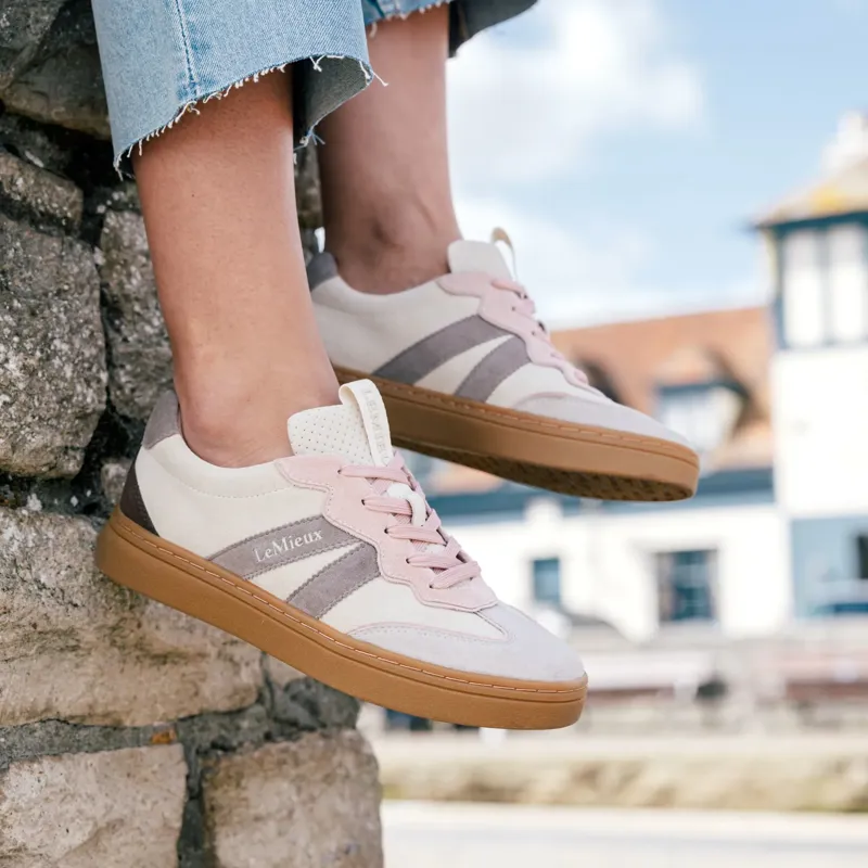 LeMieux Stockbridge Suede Lifestyle Trainer Stone-1