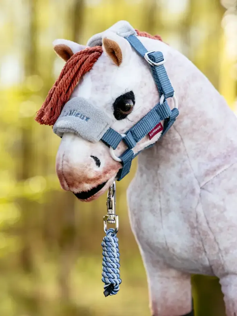 LeMieux Toy Pony Vogue Headcollar And Leadrope Ice Blue