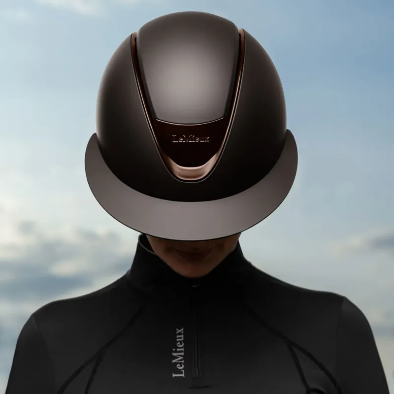 LeMieux Verv Competition Helmet Matte Brown-1
