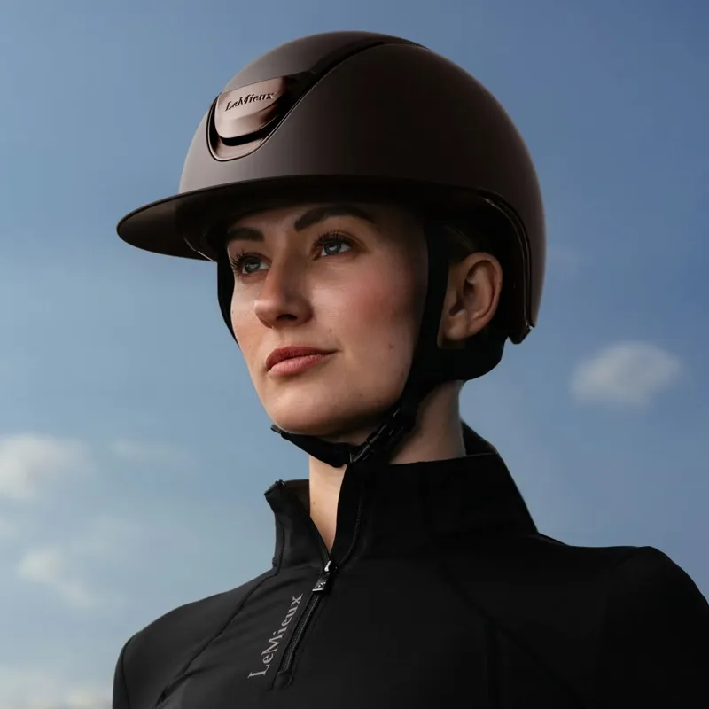 LeMieux Verv Competition Helmet Matte Brown-2