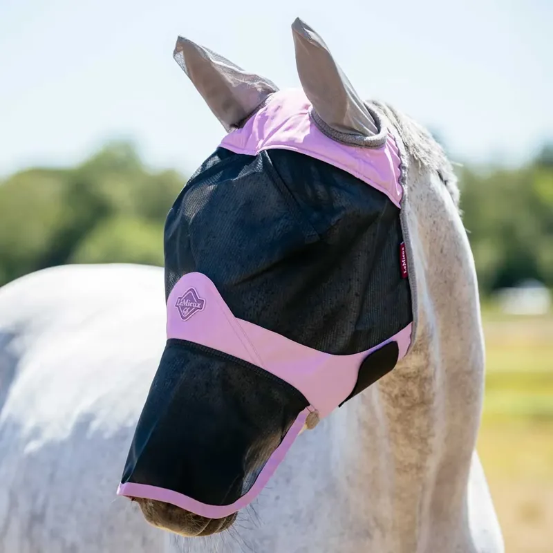 LeMieux Visor-Tek Full Fly Mask Fondant