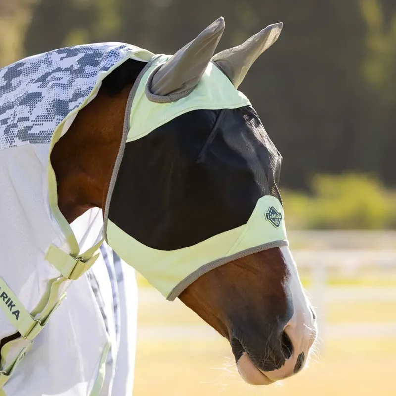 LeMieux Visor-Tek Half Fly Mask Macaron