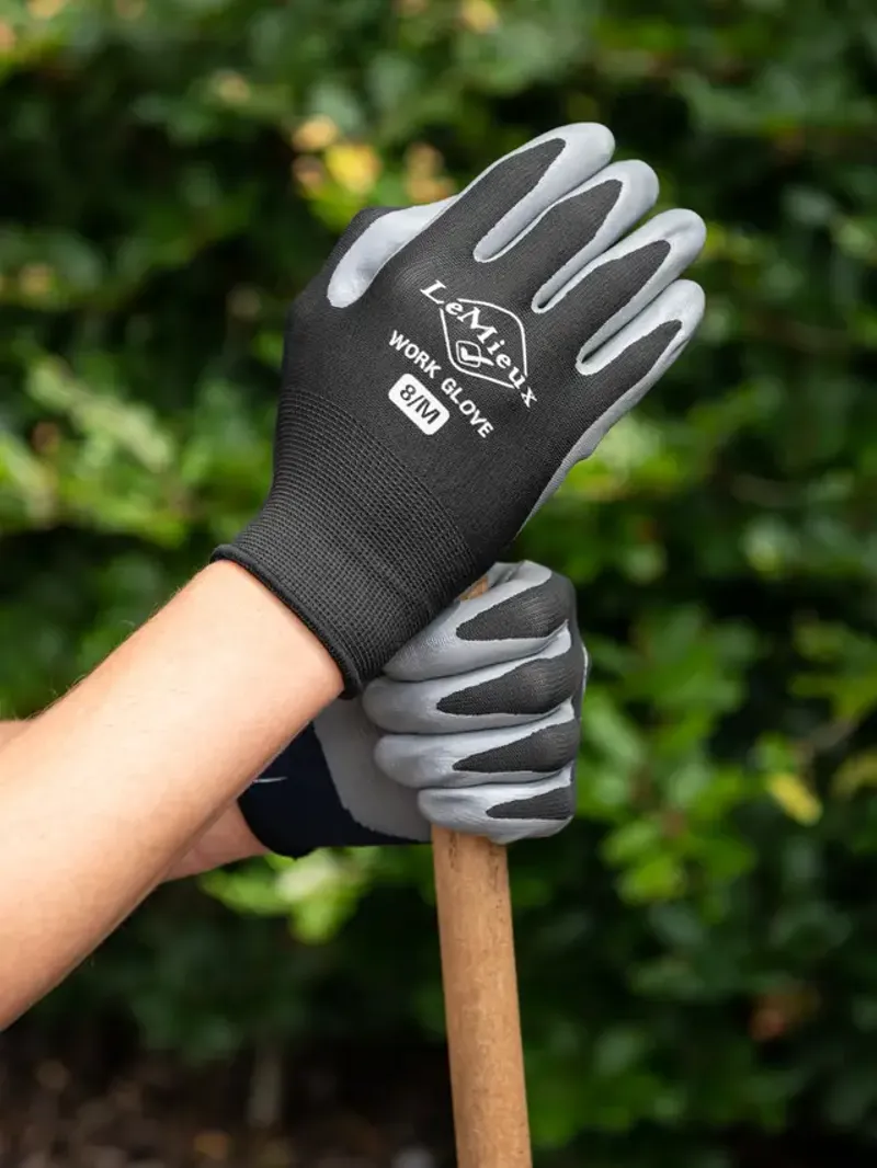 LeMieux Work Gloves Black-1