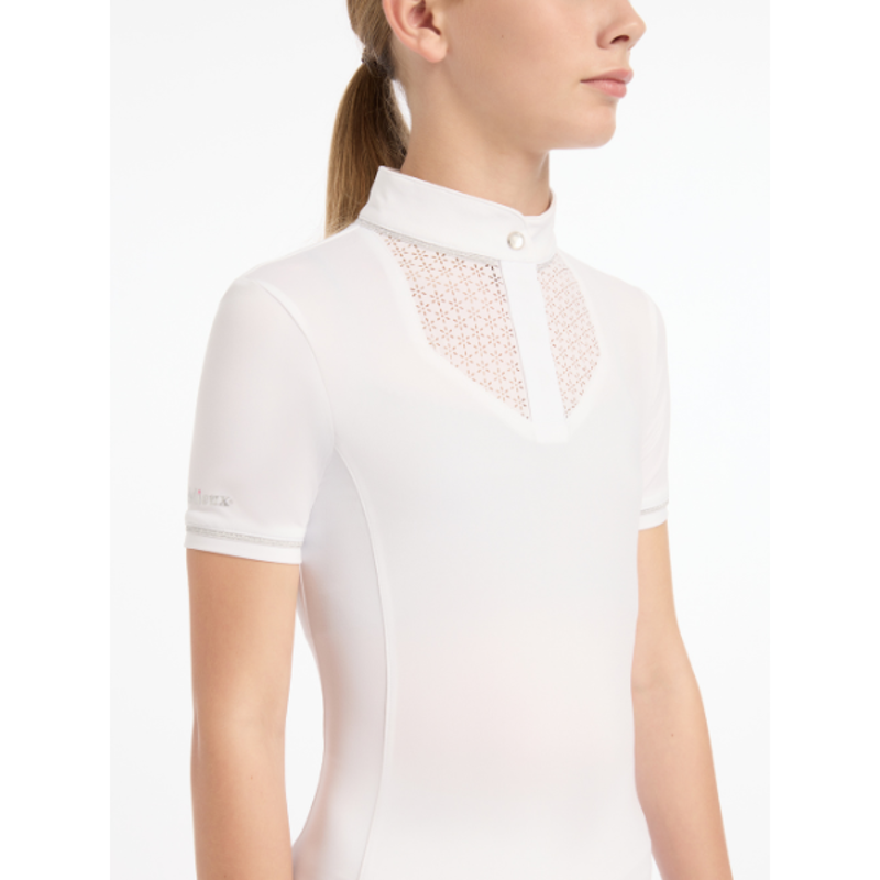 LeMieux Young Rider Belle Show Shirt White-1