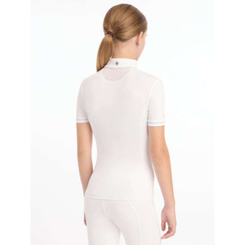 LeMieux Young Rider Belle Show Shirt White-2