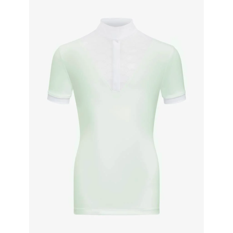 LeMieux Young Rider Eva Short Sleeve Show Shirt Pistachio-1
