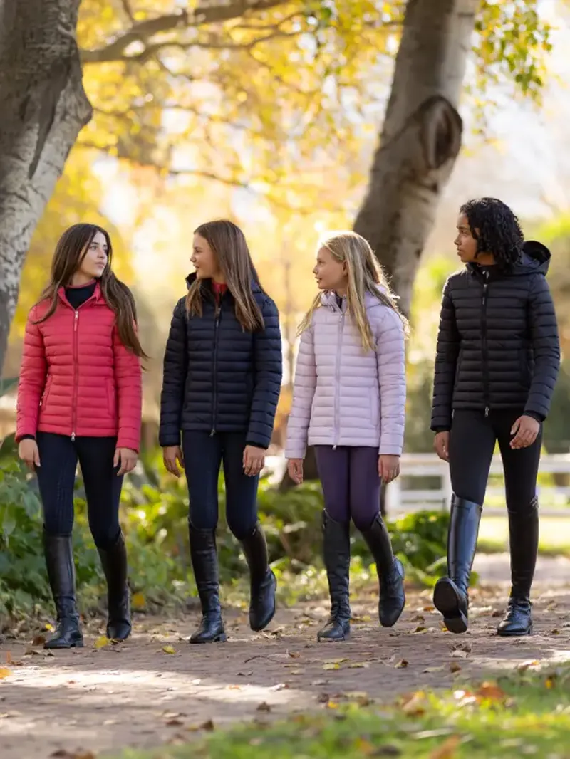 LeMieux Young Rider Ruby Puffer Jacket Cranberry-3