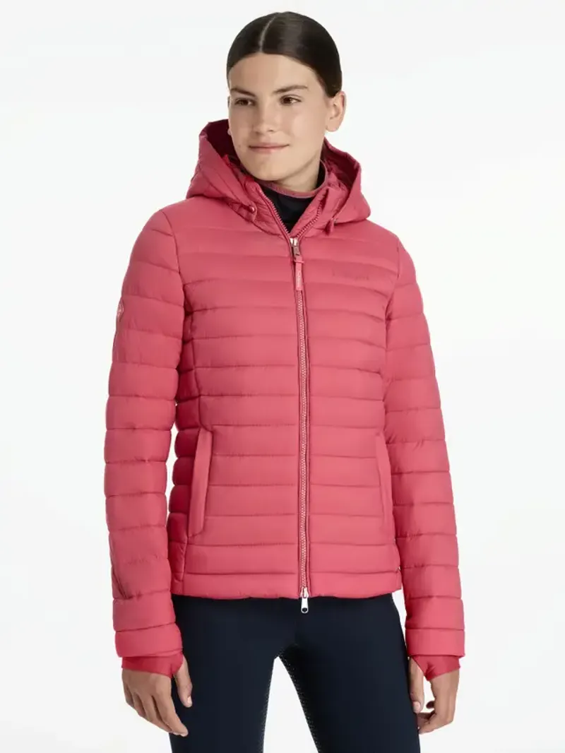 LeMieux Young Rider Ruby Puffer Jacket Cranberry