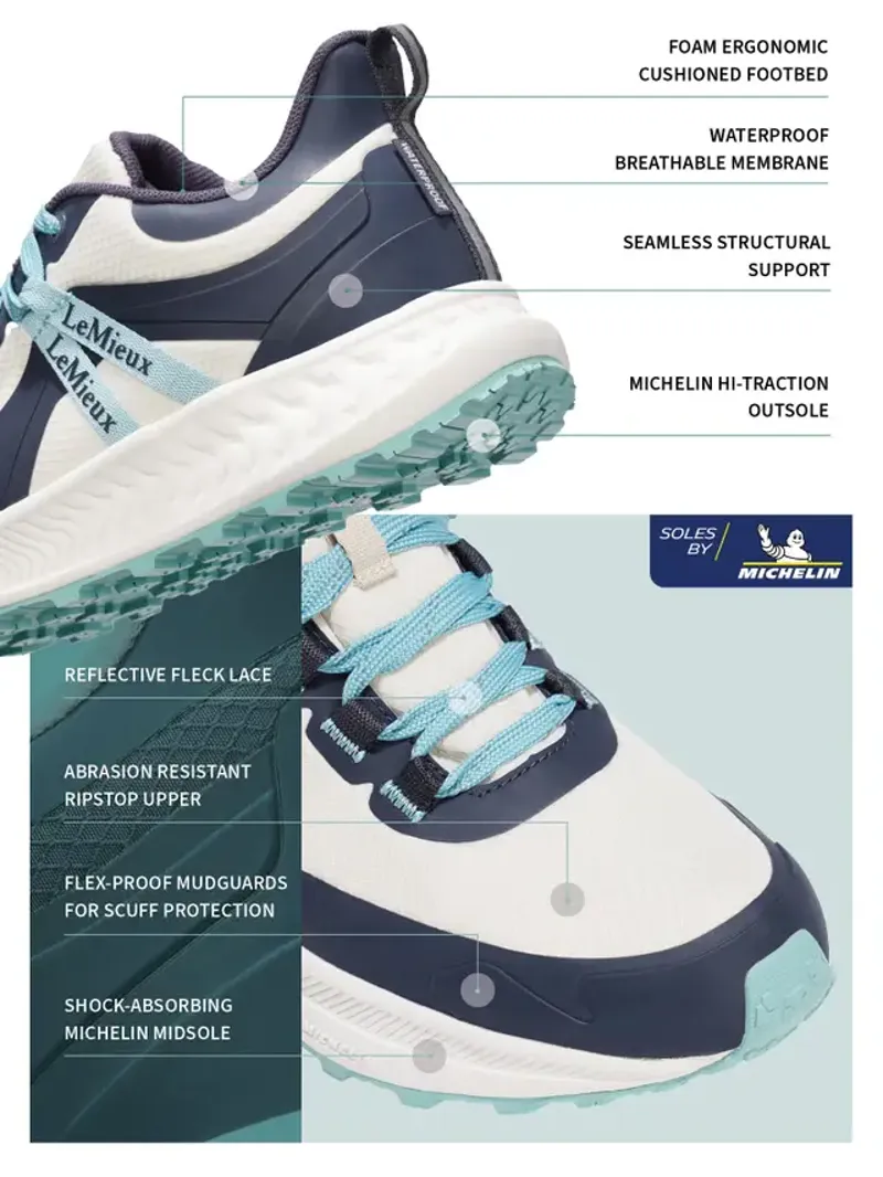 LeMieux Youth Trax Waterproof Trainer Dusk-4