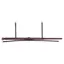 Equiline Shaped Convex Noseband With Wide Center and Removable Flash Brown