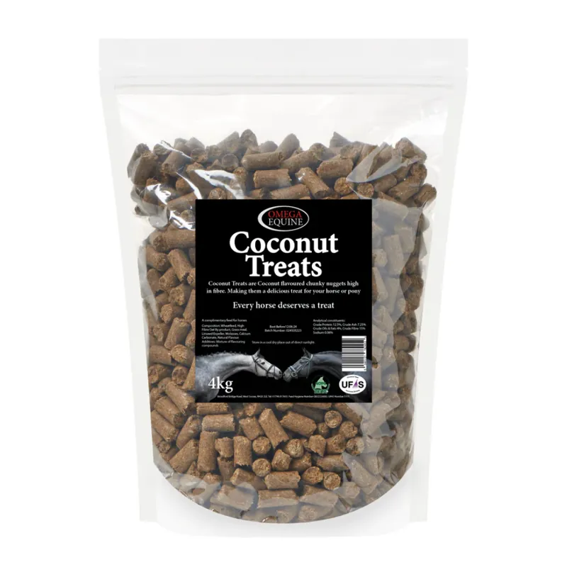 Omega Equine Flavoured Treats 4KG Coconut
