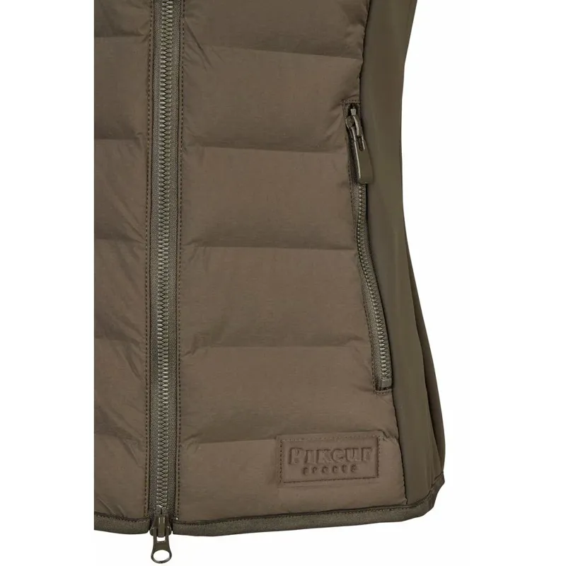 Pikeur Hybrid Vest Waistcoat Deep Khaki-2
