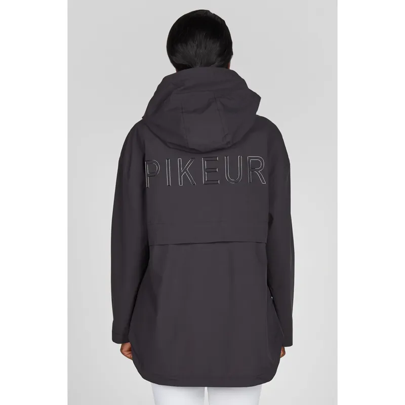 Pikeur Rain Zip Poncho Black-1