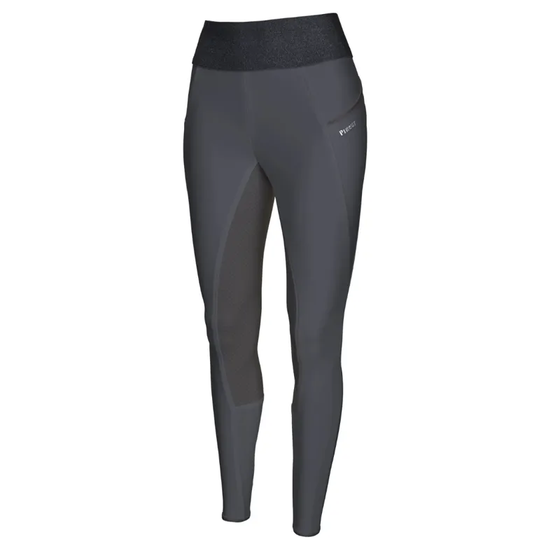 Pikeur Womens Hanne Knee Grip Riding Breeches Grey