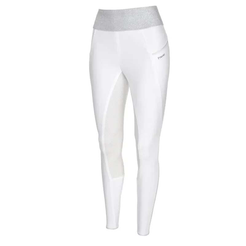 Pikeur Womens Hanne Knee Grip Riding Breeches White