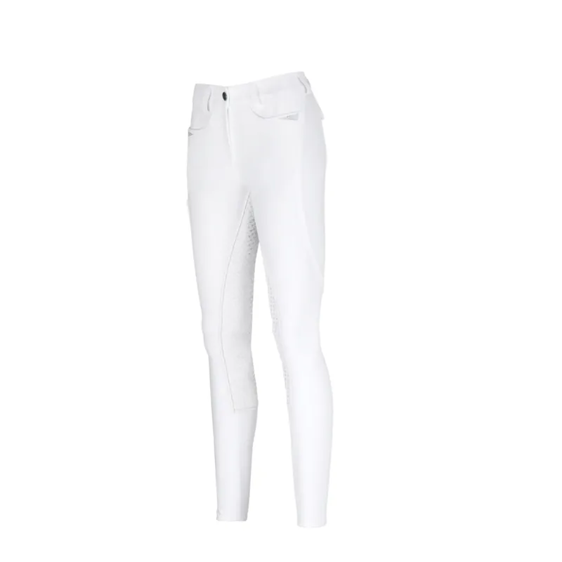 Pikeur Womens Laure Grip Knee Patch Breeches White