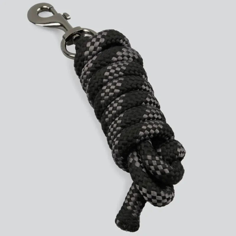 Premier Equine Duco Padded Head Collar With Lead Rope Black-5